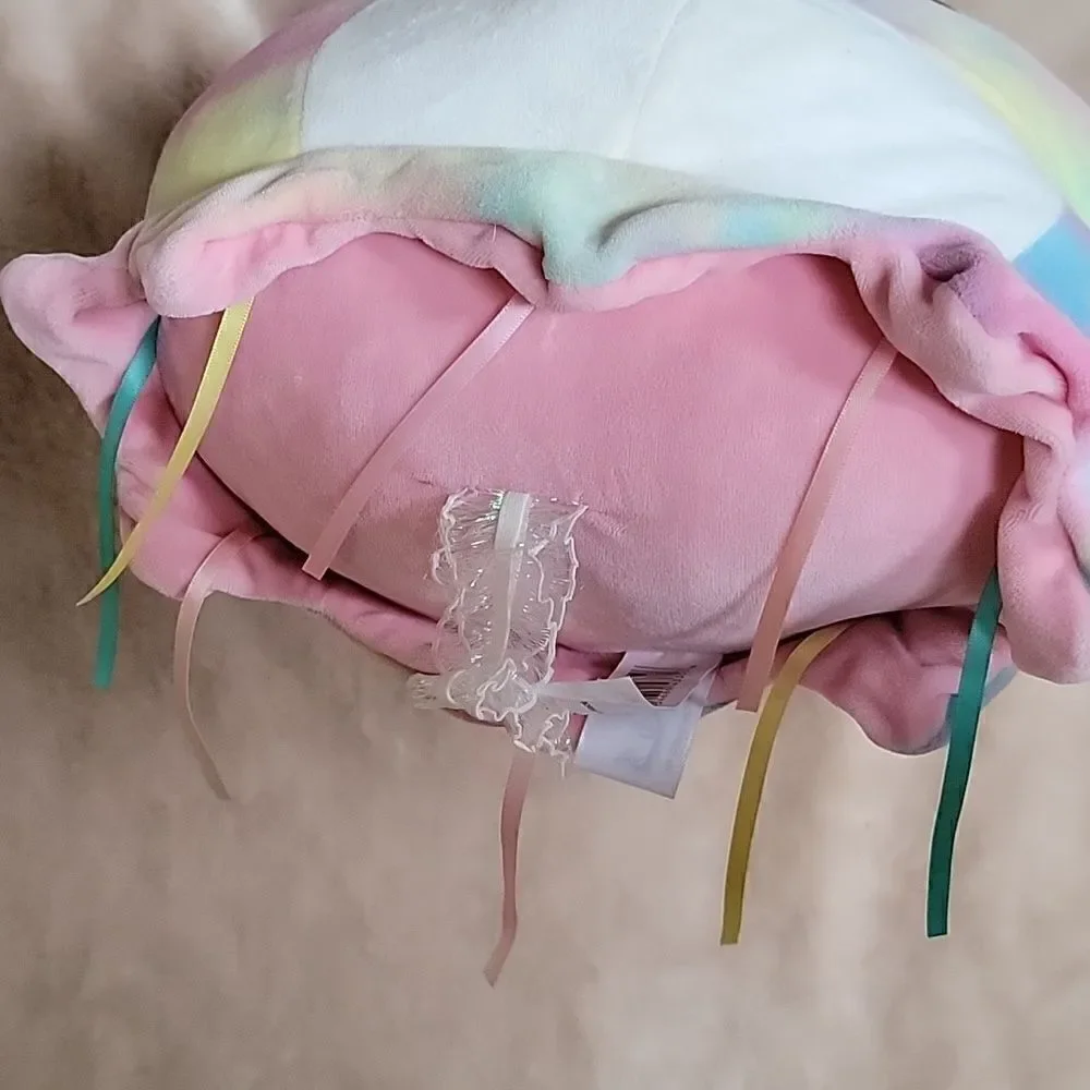 RAINBOW TIE-DYE 11 INCH JANET THE JELLYFISH SQUISHMALLOWS